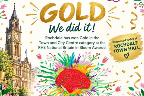 Rochdale Town Centre Strikes GOLD at RHS Britain in Bloom Awards! 🏆🌸